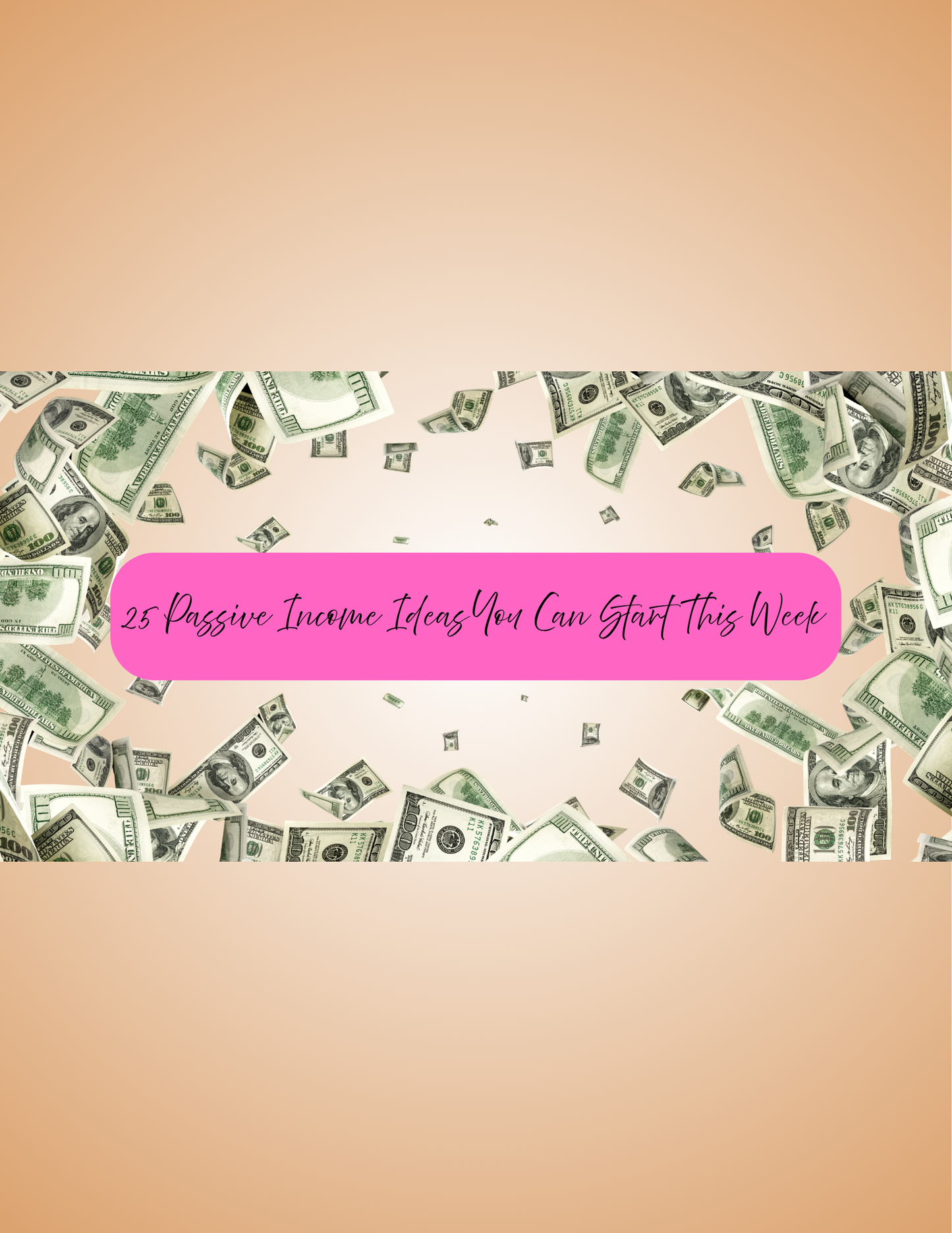 25 Passive Income Ideas List Free Download Limited Time